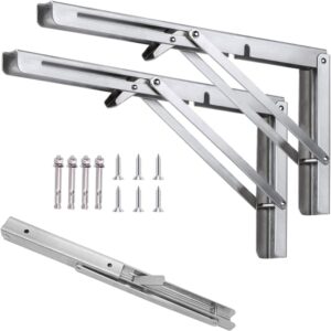 10in Heavy-Duty Folding Shelf Bracket, 300lb Load