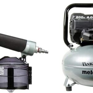 Metabo HPT Siding Nailer Kit with 6 Gal Tank Compressor