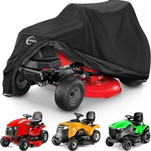 Kipiea Heavy-Duty Lawn Mower Cover - 600D Waterproof & UV Resistant