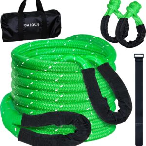 DAJOUJS 5/8" x 20ft Recovery Tow Rope Kit 36k lbs