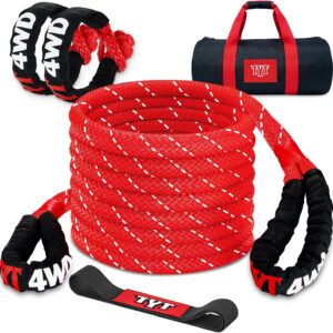 TYT 1in x 30ft Kinetic Recovery Rope – 48,500lb Towing Strap