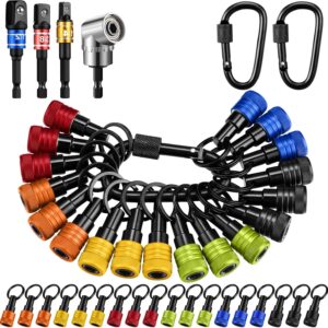 Threlaco 24pc Drill Bit Holder Kit w/Keychain