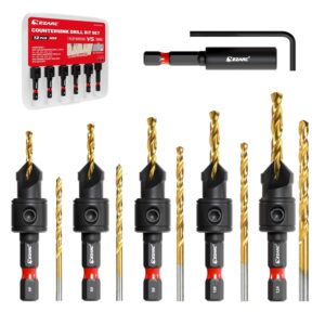 EZARC 12-Piece Countersink Drill Bit Set