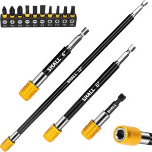 SHALL 4pc Drill Bit Extension Set w/ Magnetic Holder