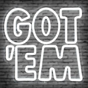 Cheunyar Dimmable LED Neon Sign - White