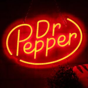 AHlove Neon Wall Sign 16x10 Red LED Decor