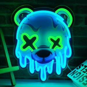 Ice Bear LED Neon Sign – Cool USB Light for Wall Decor