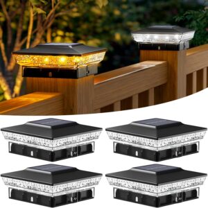 btfarm 4x4 Solar Post Cap Lights - 4 Pack