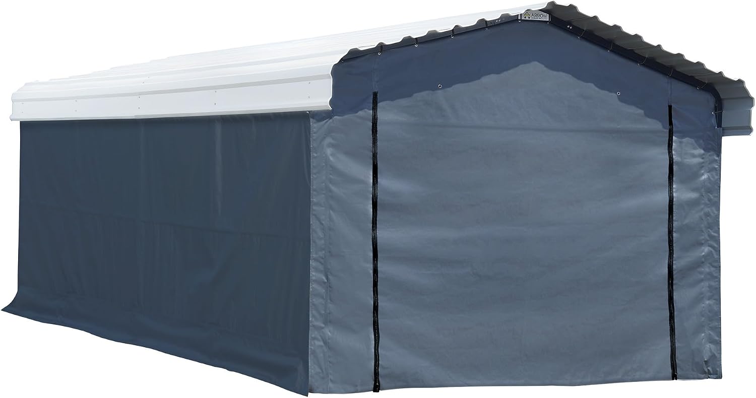 Arrow 12x20 Carport w/Enclosure Kit - Eggshell