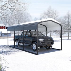 MUPATER 10'x15' Heavy-Duty Carport Canopy – Grey