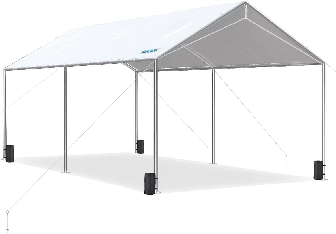 Quictent 10x20 ft Heavy Duty Car Canopy - Durable Outdoor Shelter
