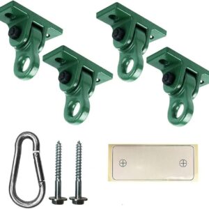ABUSA Heavy-Duty Green Swing Hangers (4-Pack), 5000+ lb Capacity