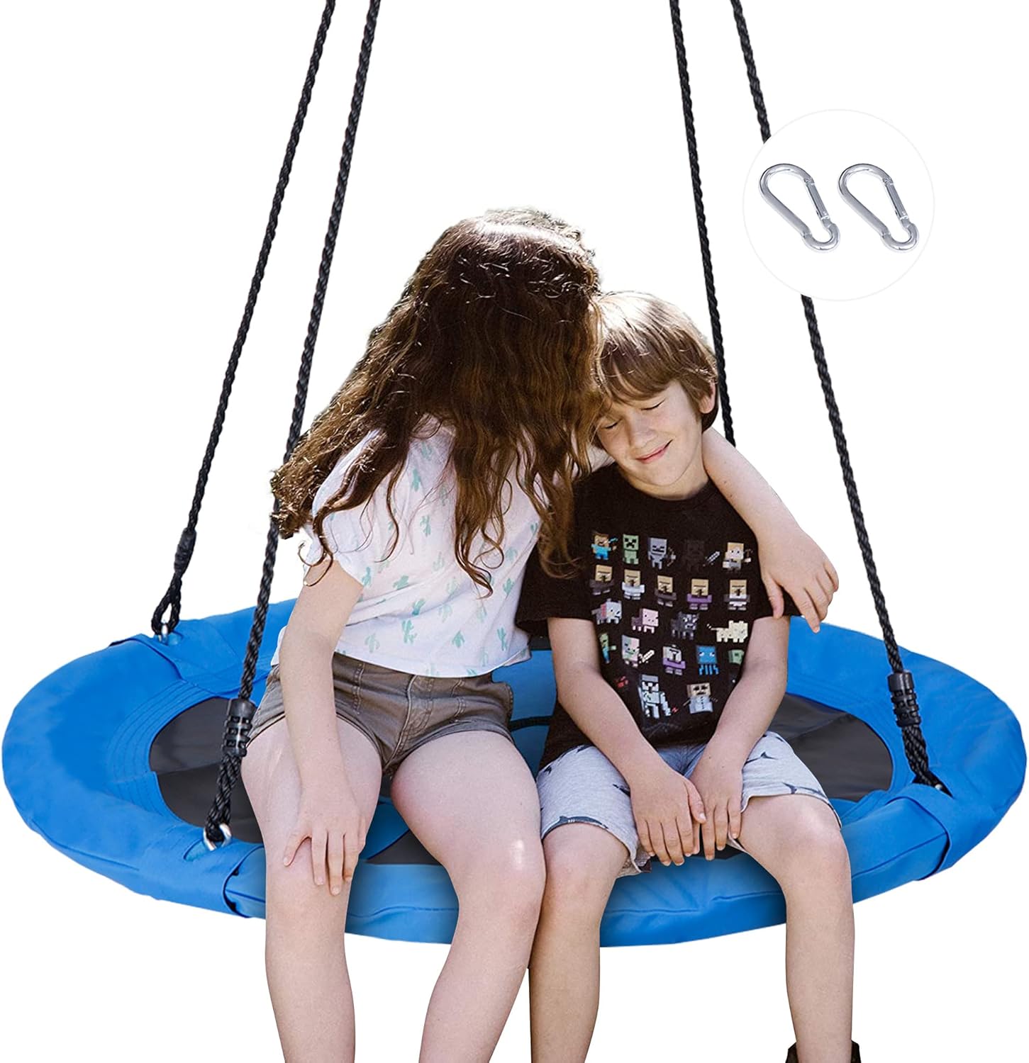 40in Outdoor Tree Saucer Swing, 800lb Capacity