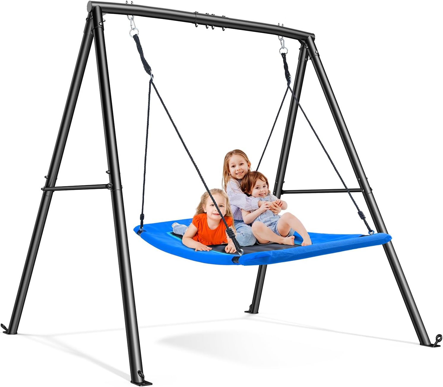 Trekassy 60" Saucer Swing Set - 440lb Heavy Duty Frame