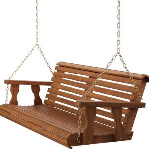Amish Casual Heavy-Duty 700 lb Porch Swing (5ft Oak)