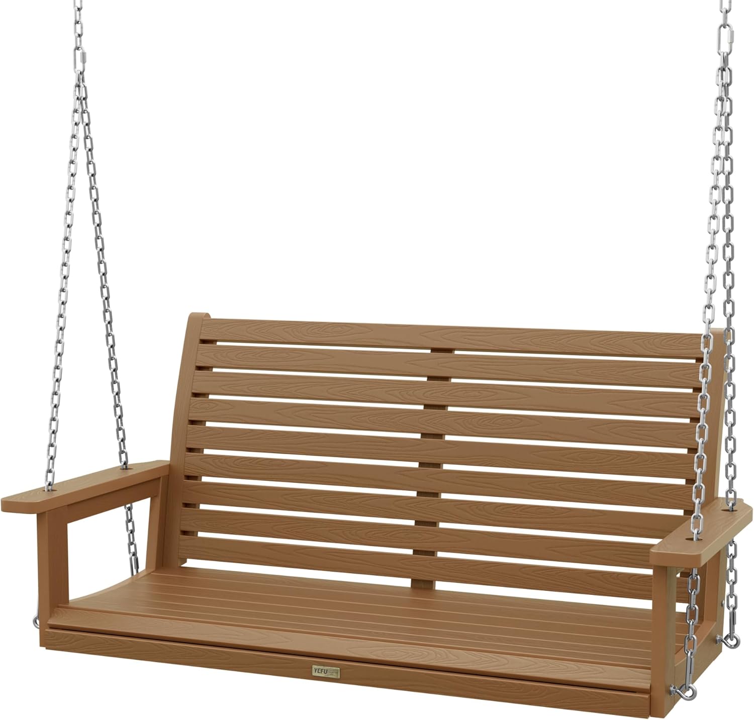 YEFU Outdoor Porch Swing - 2-Seat Patio Bench, 660lbs Capacity