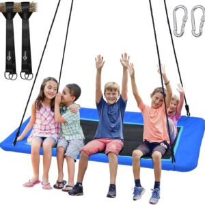Trekassy 60" Extra Large Rectangle Swing - 700lb Capacity - Blue