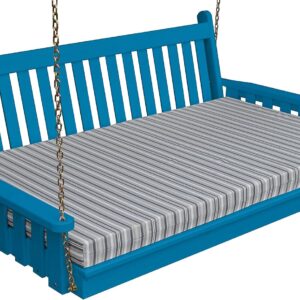 Furniture Barn USA Pine 75" Traditional English Swing Bed - Caribbean Blue