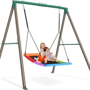 Trekassy Heavy-Duty Swing Set for Backyard (440lb)