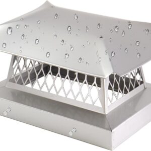 Stainless Steel Chimney Cap 9"x13" for Outside Use