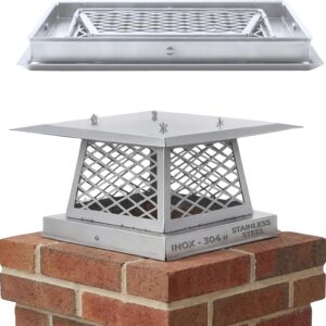 9x9 Stainless Steel Chimney Cap - Rustproof & Easy Install