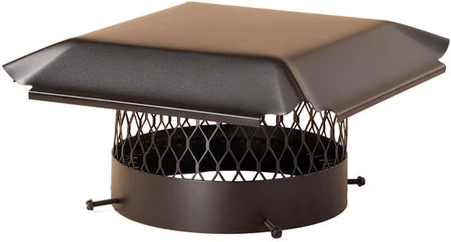 Draft King CBO14 Chimney Cap, 14" Black Galvanized Steel
