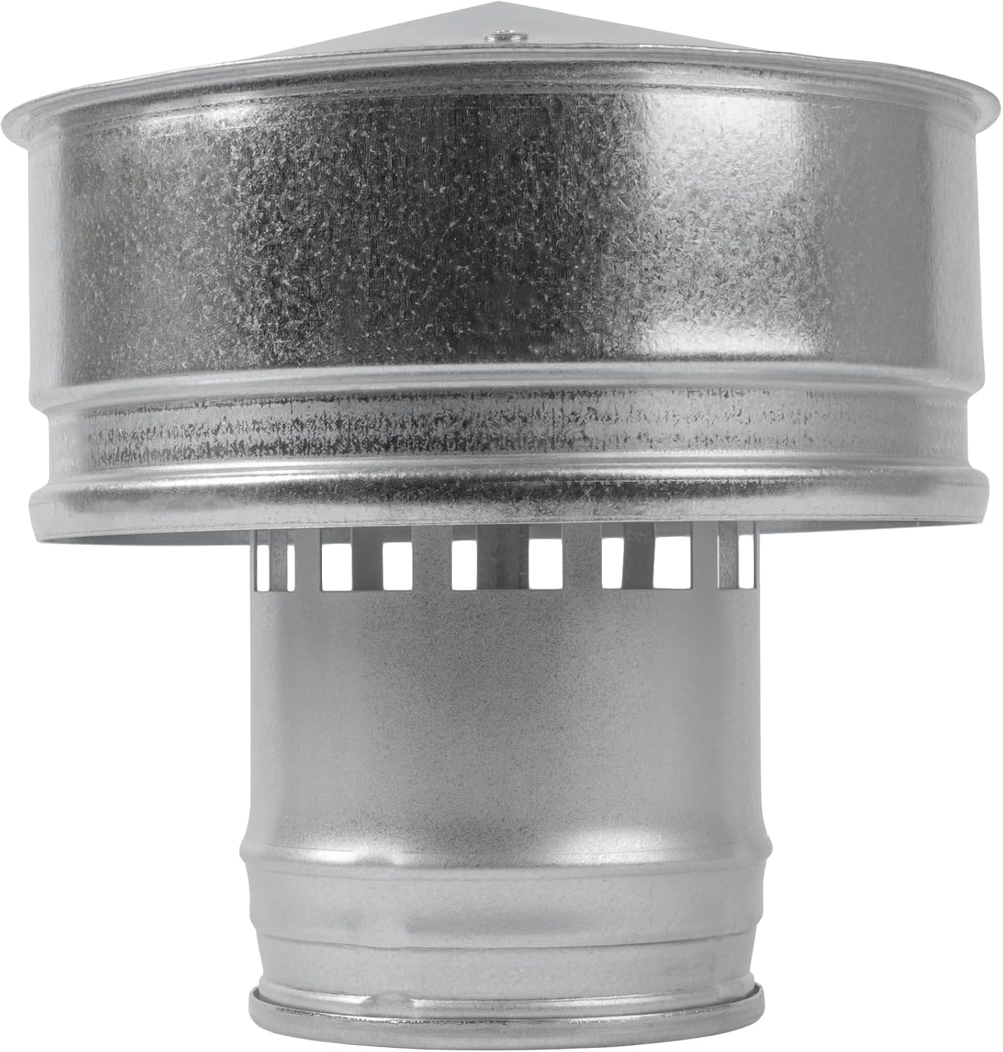 Vent Systems 4" Round Roof Vent Cap – Galvanized Steel Rain Guard