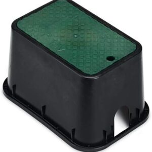 Rain Bird PVBMST Rectangular Valve Box, Green Lid