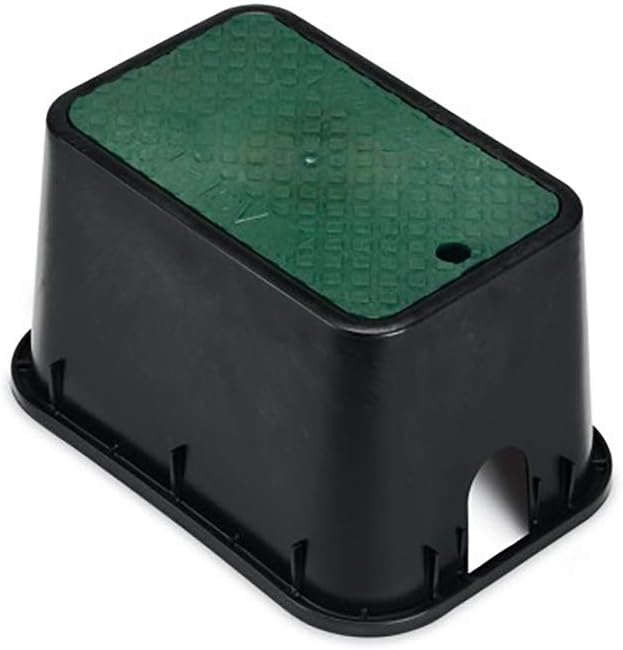 Rain Bird PVBMST Rectangular Valve Box, Green Lid