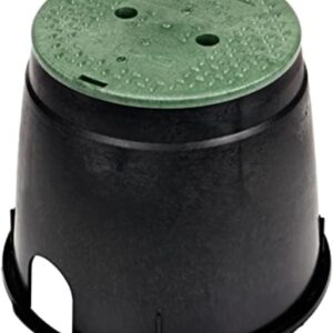 NDS 111BC 10in Round Valve Box w/ Cover, Black/Green