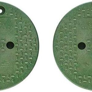 NDS 9.7" Round Valve Box Cover, Green (Pack of 4)