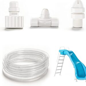 Tvwen Pool Slide Water Spray Kit, 14ft Hose Kit