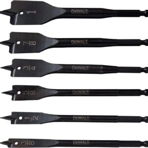 DEWALT Spade Bits, 6-Piece Set