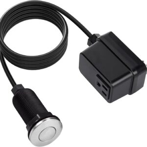 3.5" Air Switch Kit for Garbage Disposal, Brushed Nickel