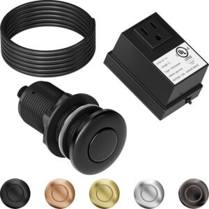 Stainless Steel Garbage Disposal Air Switch Kit