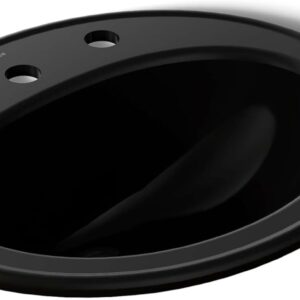 KOHLER Pennington Bathroom Sink, Black