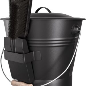 XL 3-Gal Ash Bucket with Shovel & Broom
