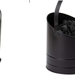Mind Reader Fireplace Tool Set w/ Ash Bucket