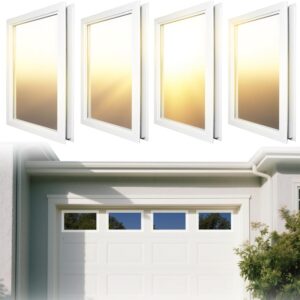 Kerty 4-Pack Garage Door Window Inserts, Clear Acrylic, 20.8" x 13.8"