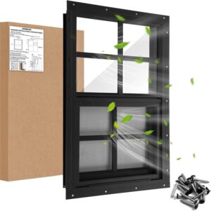 18" x 27" Aluminum Shed Window, Sliding, Grey