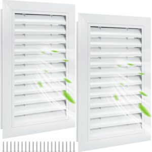 Gisafai 12" x 18" Aluminum Wall Vents - 2 Pack
