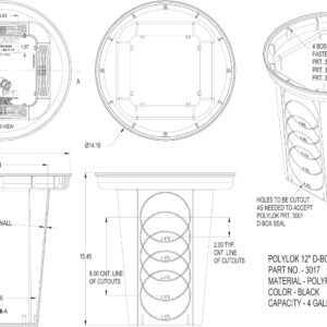 Polylok 12" Round Catch Basin for Drainage