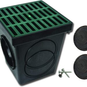 Polylok 9"x9" Catch Basin Kit - Green Grate