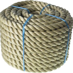 ProManila Synthetic Twisted Rope - 3/4in & 1in Tan 3-Strand