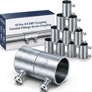 Gisafai 10-Pc 3/4" EMT Coupling Connector