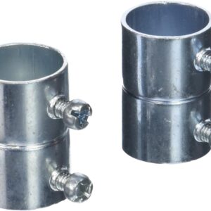 RACO 3/4in EMT Set-Screw Coupling, 5-Pack