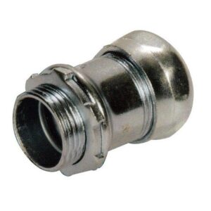 Morris EMT Compression Connector, 3/4", Steel, 25-Pack