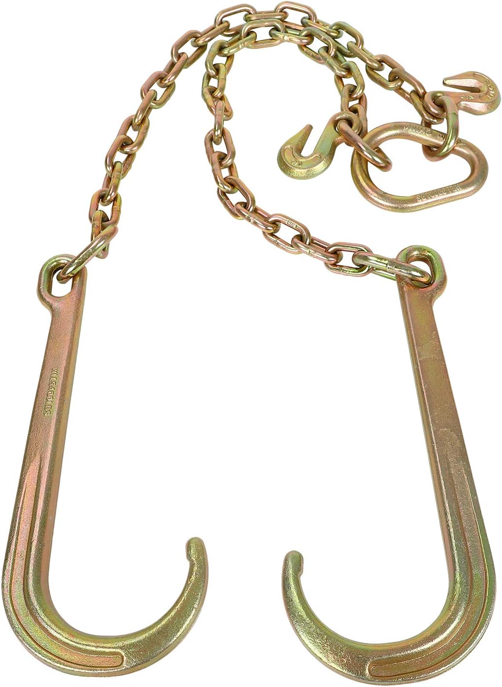BLACKHORSE-RACING 4700 lb Tow Chain Kit G70 Steel