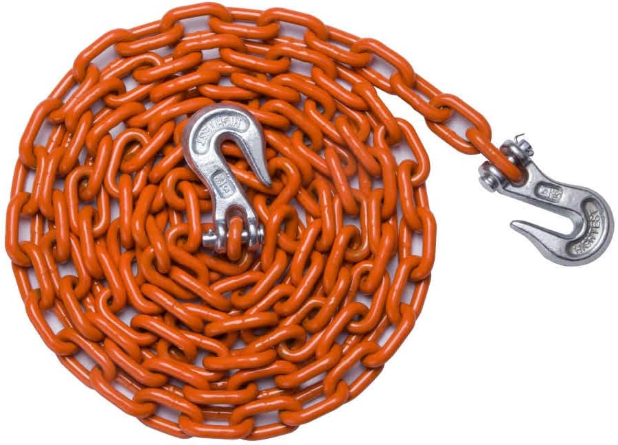 5/16in x 12ft Tow Chain, 3,900lb Capacity, Grab Hooks
