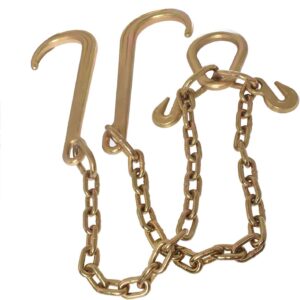 Labwork 5/16" x 2' Grade 70 Tow Chain w/ J-Hooks